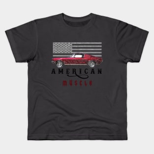 american muscle car Kids T-Shirt